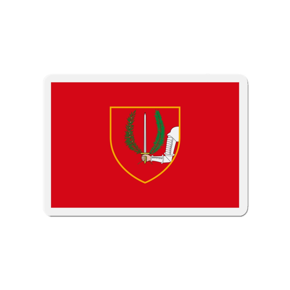 Flag of Birgu Malta - Die-Cut Magnet-4" x 4"-The Sticker Space