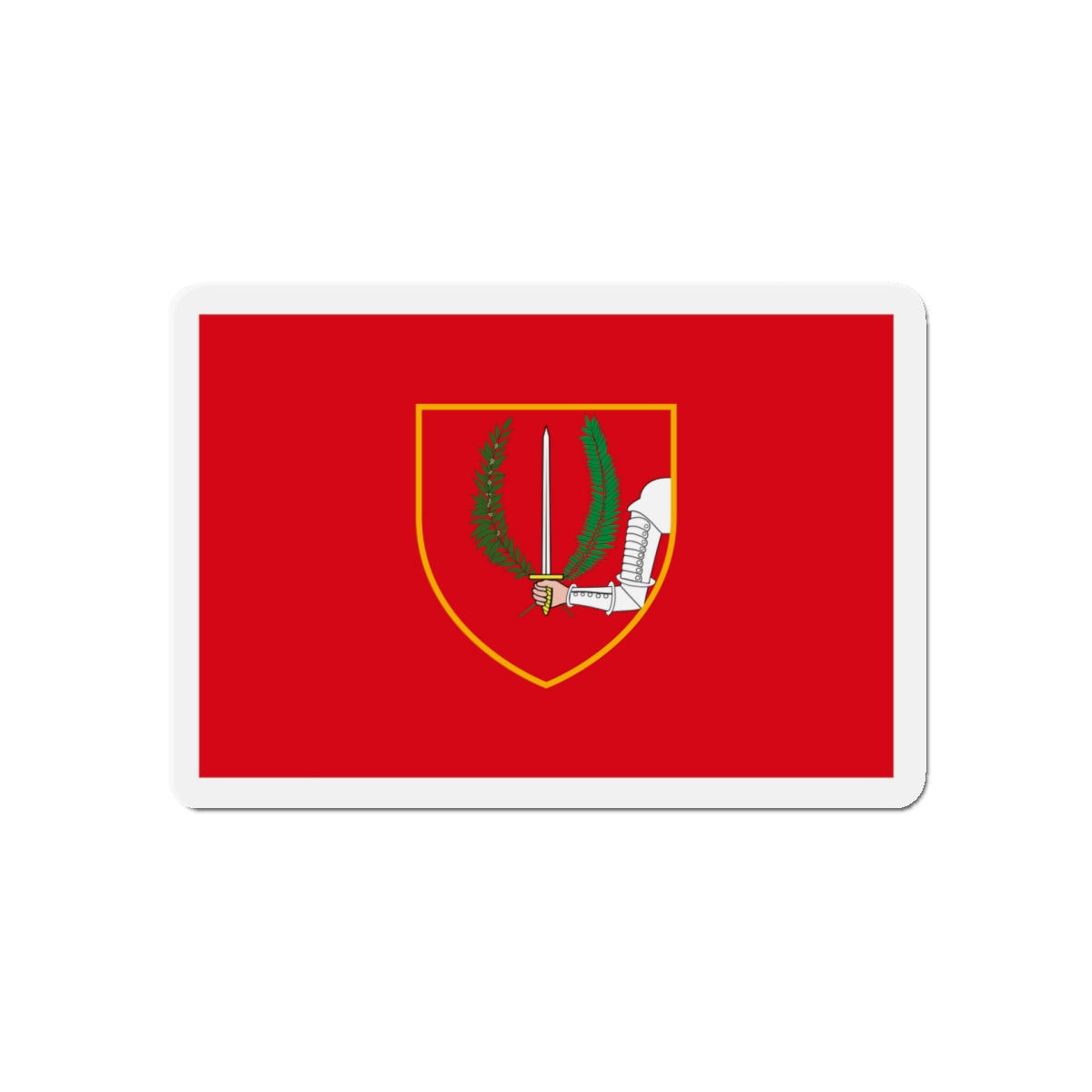 Flag of Birgu Malta - Die-Cut Magnet-5" x 5"-The Sticker Space