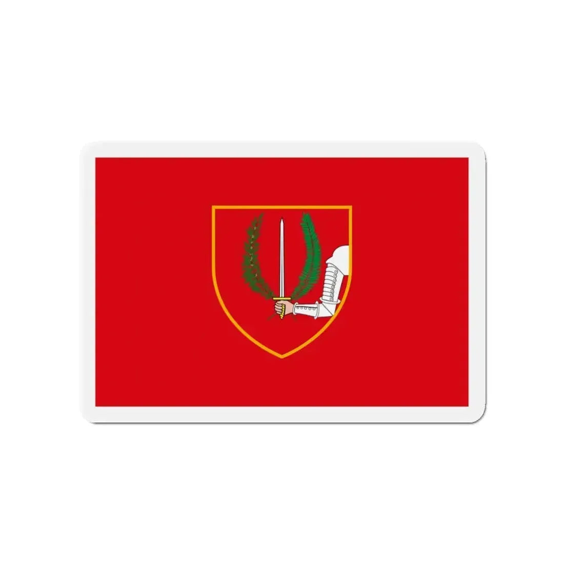 Flag of Birgu Malta - Refrigerator Magnet 3 Inch - The Sticker Space