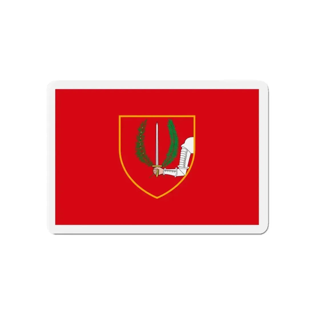 Flag of Birgu Malta - Refrigerator Magnet 4 Inch - The Sticker Space