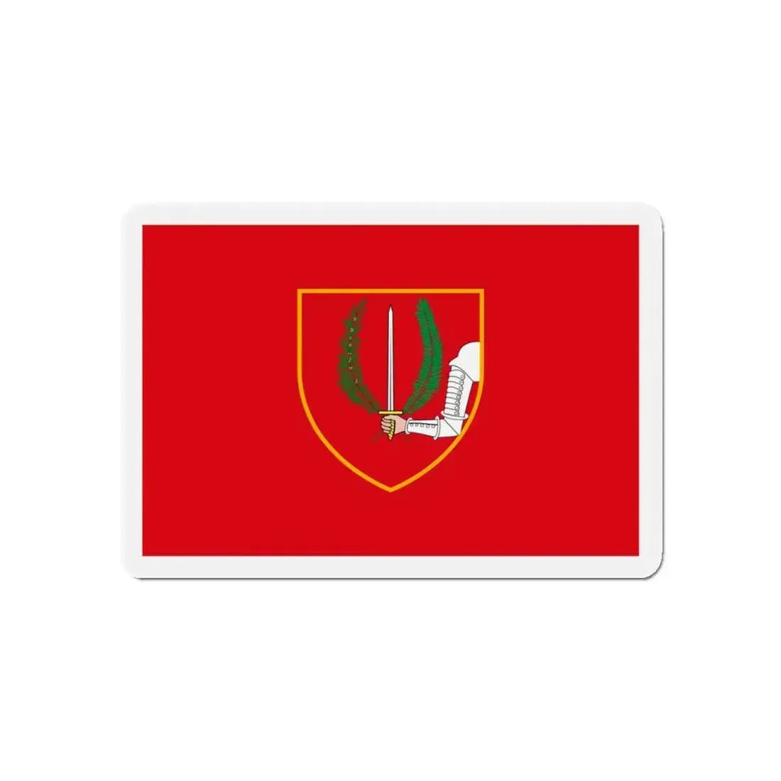 Flag of Birgu Malta - Refrigerator Magnet 5 Inch - The Sticker Space
