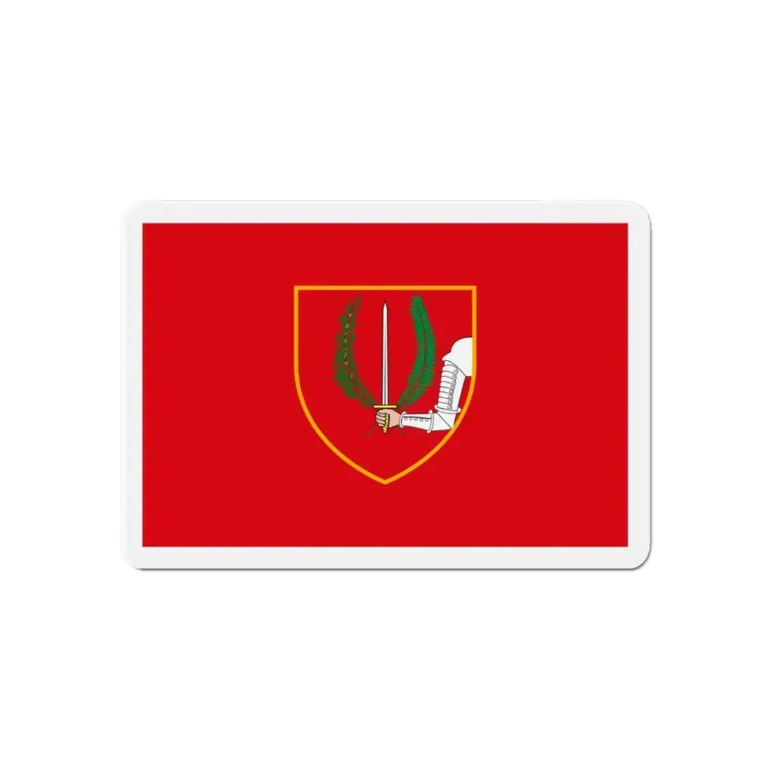 Flag of Birgu Malta - Refrigerator Magnet 6 Inch - The Sticker Space