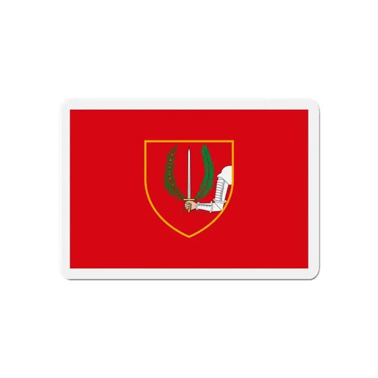 Flag of Birgu Malta - Refrigerator Magnet 6 Inch - The Sticker Space