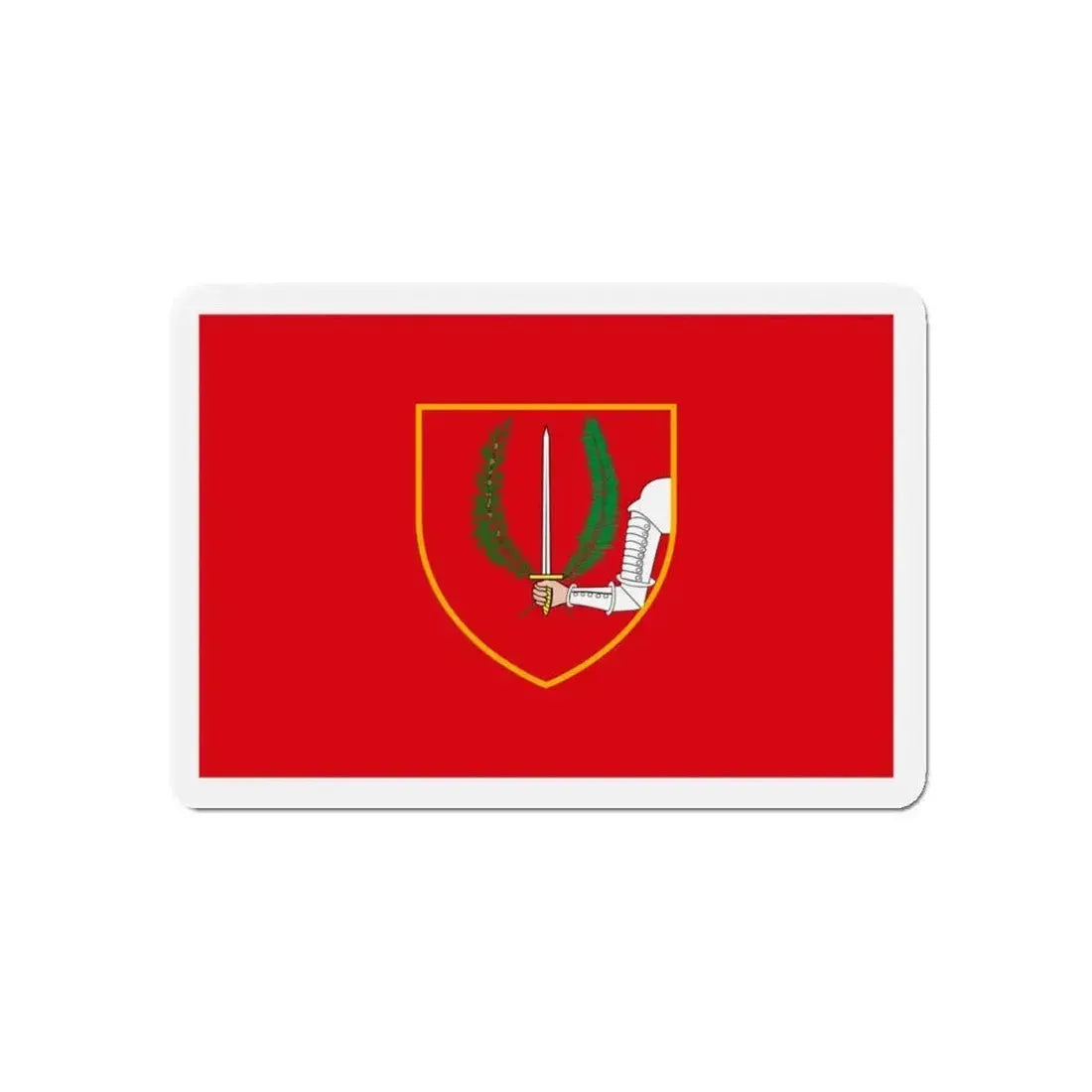Flag of Birgu Malta - Refrigerator Magnet - The Sticker Space