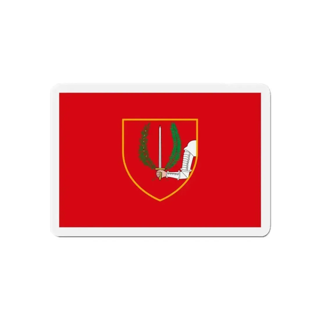 Flag of Birgu Malta - Refrigerator Magnet - The Sticker Space