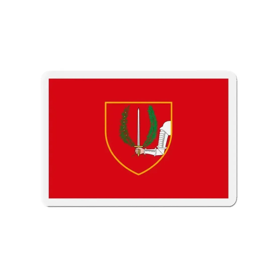 Flag of Birgu Malta - Refrigerator Magnet - The Sticker Space
