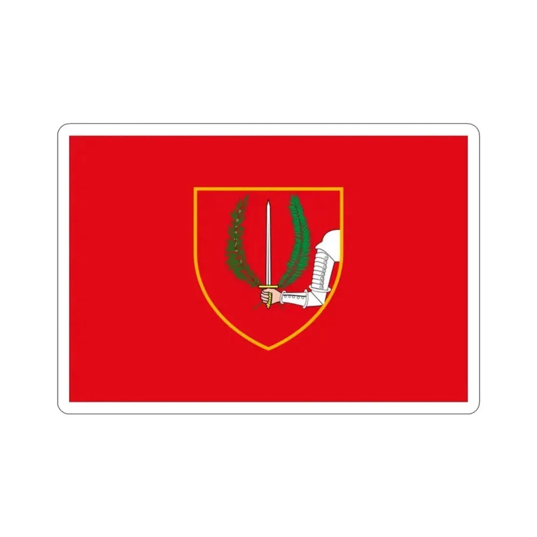 Flag of Birgu Malta STICKER Vinyl Die-Cut Decal 2 Inch - The Sticker Space
