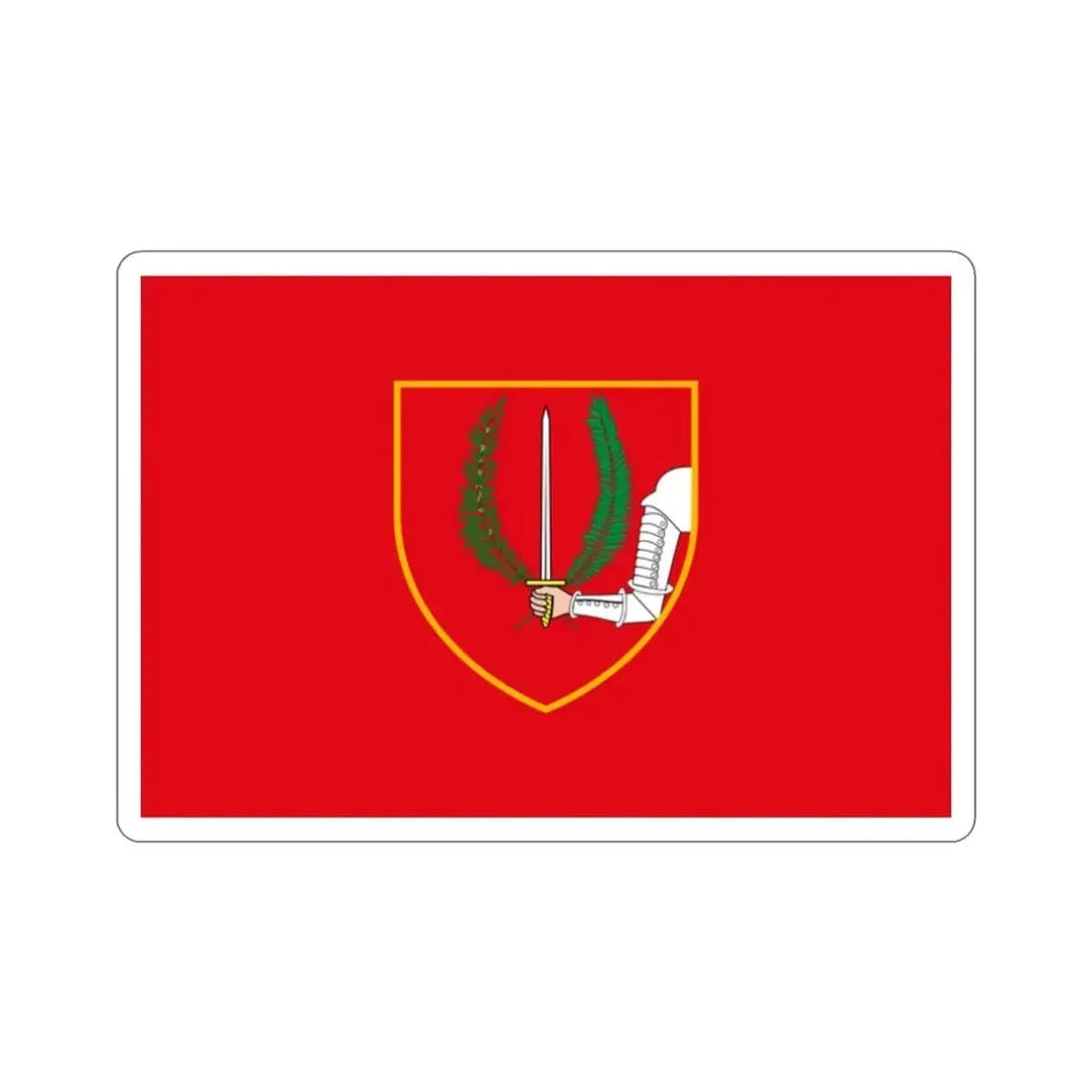 Flag of Birgu Malta STICKER Vinyl Die-Cut Decal - The Sticker Space