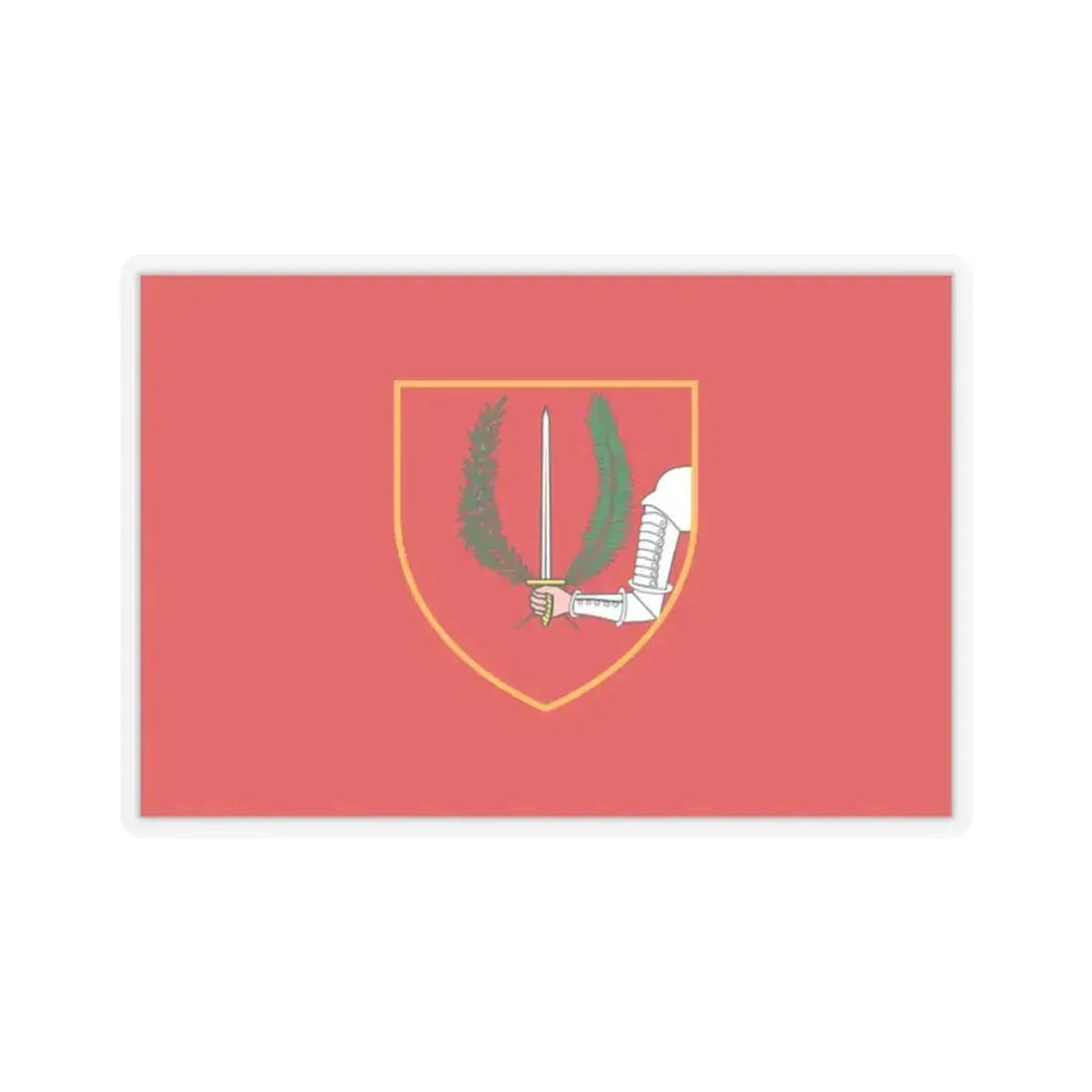 Flag of Birgu Malta - STICKER Vinyl Kiss-Cut Decal 2 Inch Transparent - The Sticker Space