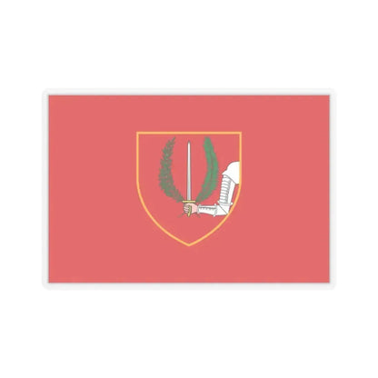 Flag of Birgu Malta - STICKER Vinyl Kiss-Cut Decal 2 Inch Transparent - The Sticker Space
