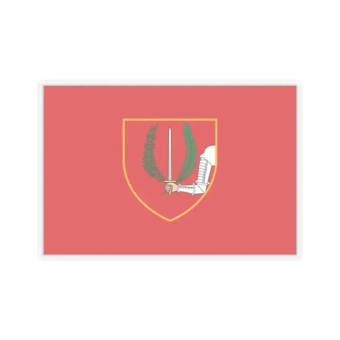 Flag of Birgu Malta - STICKER Vinyl Kiss-Cut Decal 3 Inch Transparent - The Sticker Space