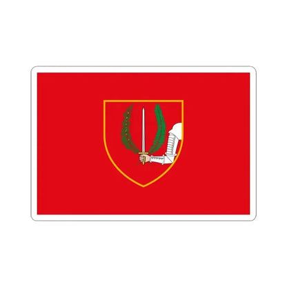 Flag of Birgu Malta - STICKER Vinyl Kiss-Cut Decal 3 Inch White - The Sticker Space
