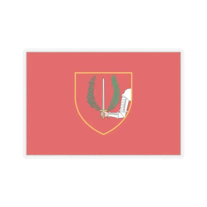 Flag of Birgu Malta - STICKER Vinyl Kiss-Cut Decal 4 Inch Transparent - The Sticker Space