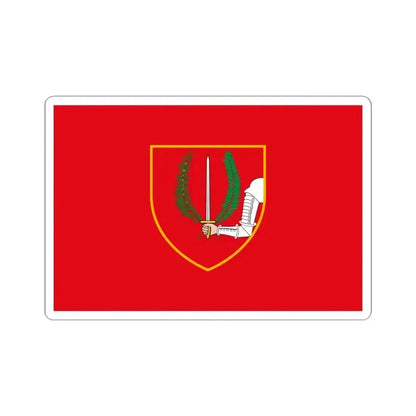 Flag of Birgu Malta - STICKER Vinyl Kiss-Cut Decal 4 Inch White - The Sticker Space