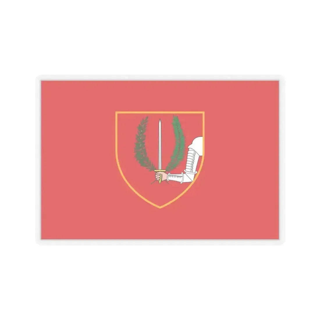 Flag of Birgu Malta - STICKER Vinyl Kiss-Cut Decal 6 Inch Transparent - The Sticker Space