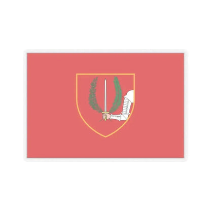 Flag of Birgu Malta - STICKER Vinyl Kiss-Cut Decal 6 Inch Transparent - The Sticker Space