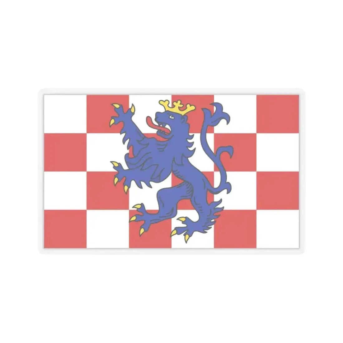 Flag of Birkenfeld Germany - STICKER Vinyl Kiss-Cut Decal 3 Inch Transparent - The Sticker Space