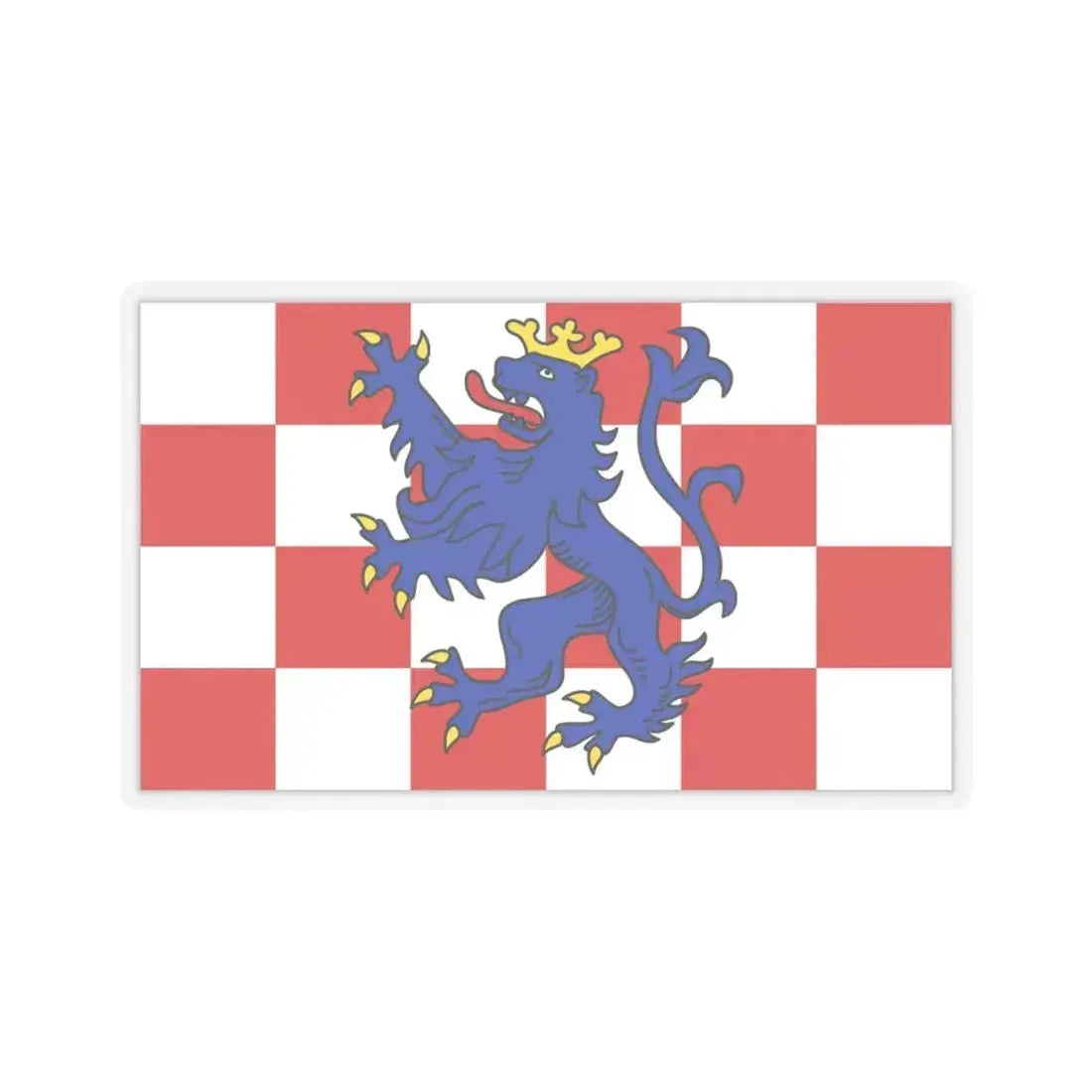 Flag of Birkenfeld Germany - STICKER Vinyl Kiss-Cut Decal 4 Inch Transparent - The Sticker Space