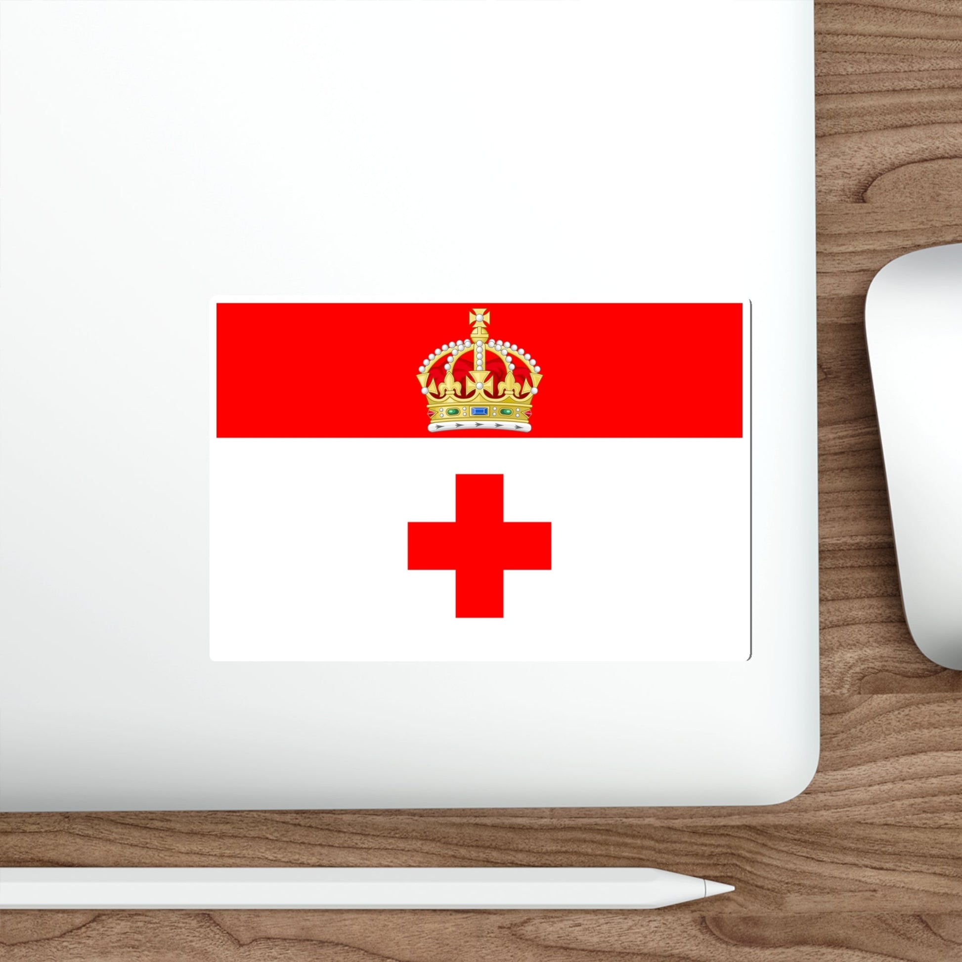 Flag of Birkirkara Malta STICKER Vinyl Die-Cut Decal-The Sticker Space