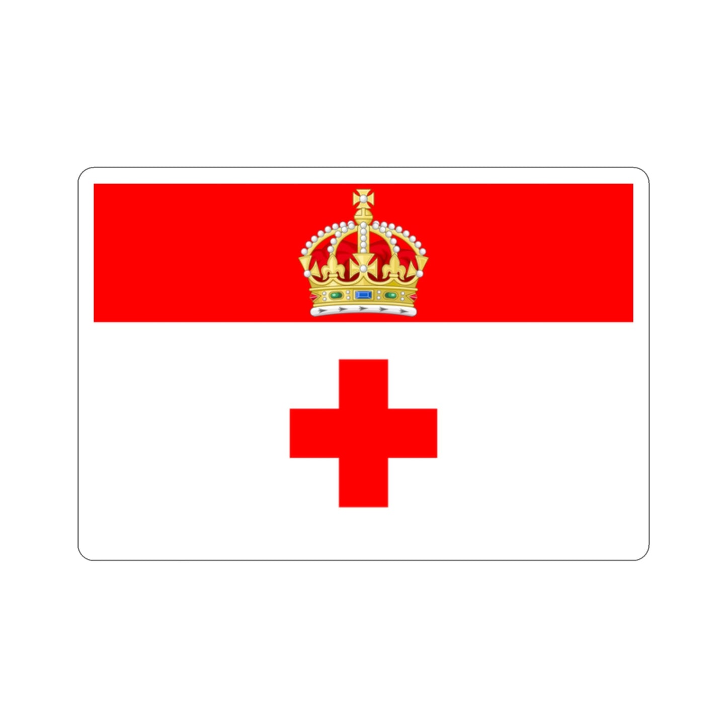 Flag of Birkirkara Malta STICKER Vinyl Die-Cut Decal-2 Inch-The Sticker Space