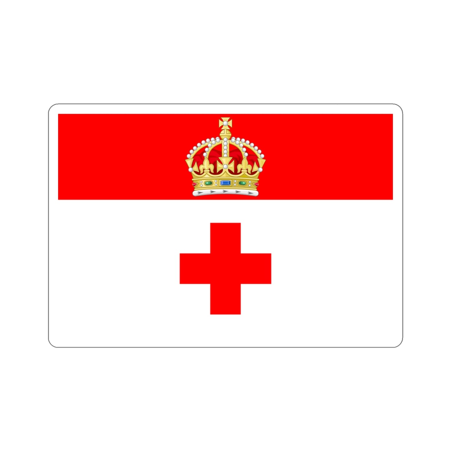 Flag of Birkirkara Malta STICKER Vinyl Die-Cut Decal-3 Inch-The Sticker Space