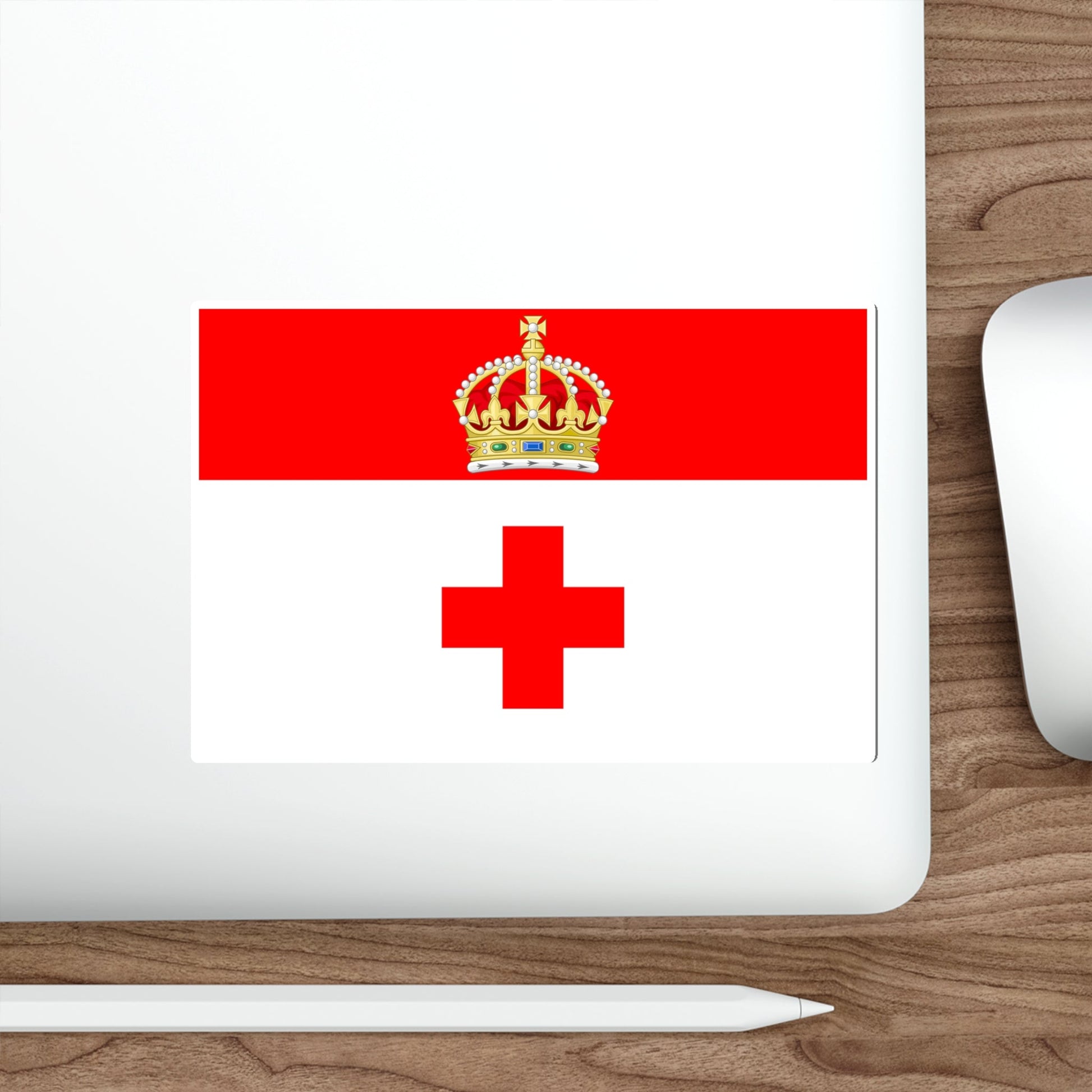 Flag of Birkirkara Malta STICKER Vinyl Die-Cut Decal-The Sticker Space