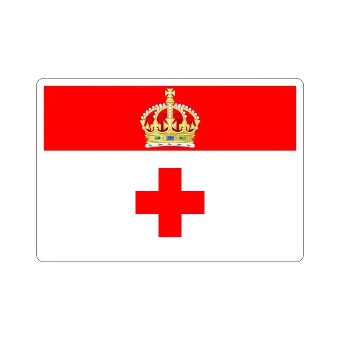 Flag of Birkirkara Malta STICKER Vinyl Die-Cut Decal - The Sticker Space