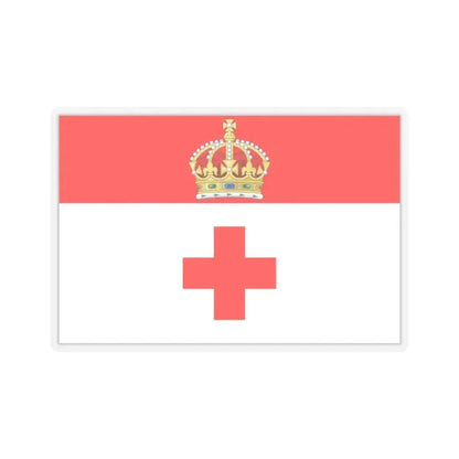 Flag of Birkirkara Malta - STICKER Vinyl Kiss-Cut Decal 2 Inch Transparent - The Sticker Space