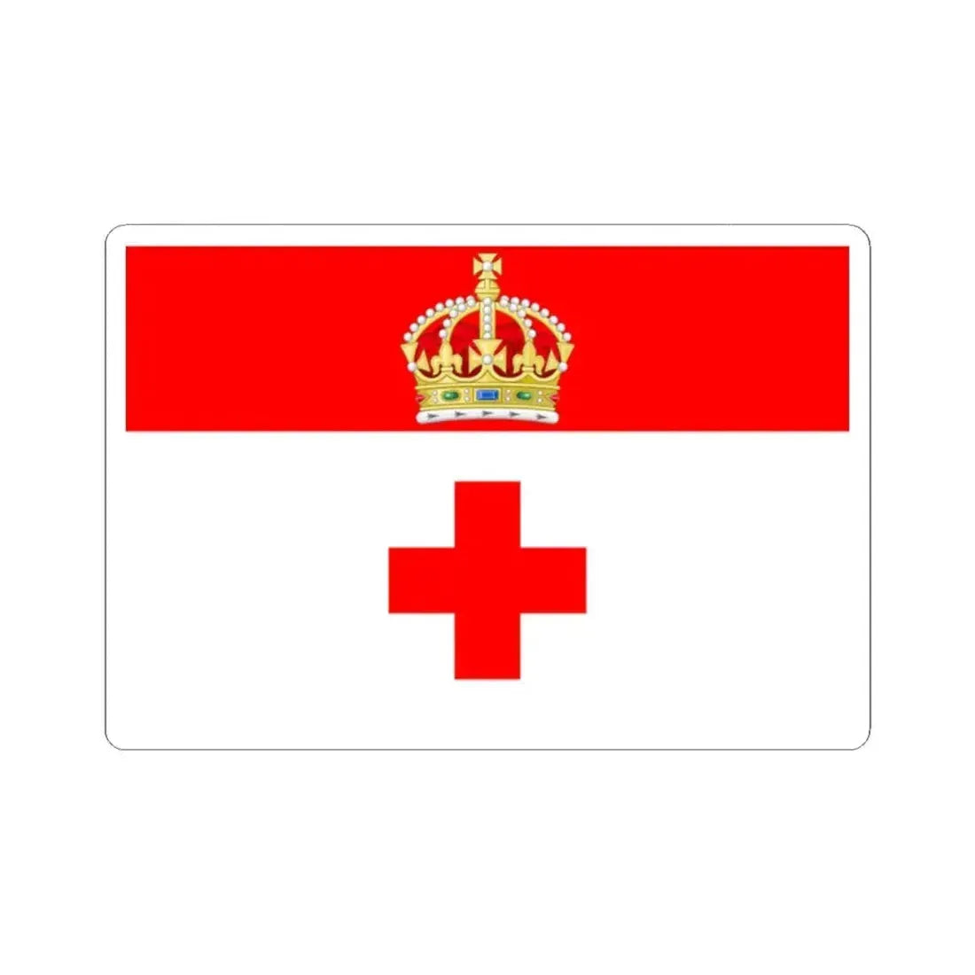 Flag of Birkirkara Malta - STICKER Vinyl Kiss-Cut Decal 2 Inch White - The Sticker Space