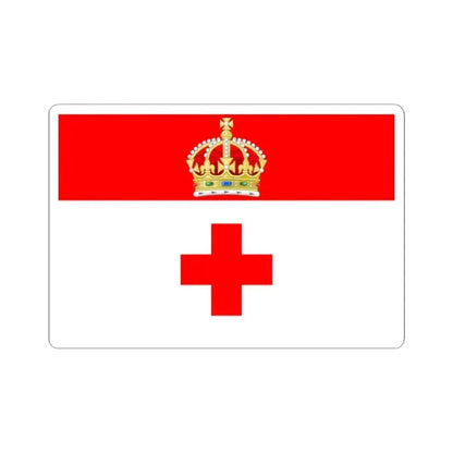 Flag of Birkirkara Malta - STICKER Vinyl Kiss-Cut Decal 2 Inch White - The Sticker Space