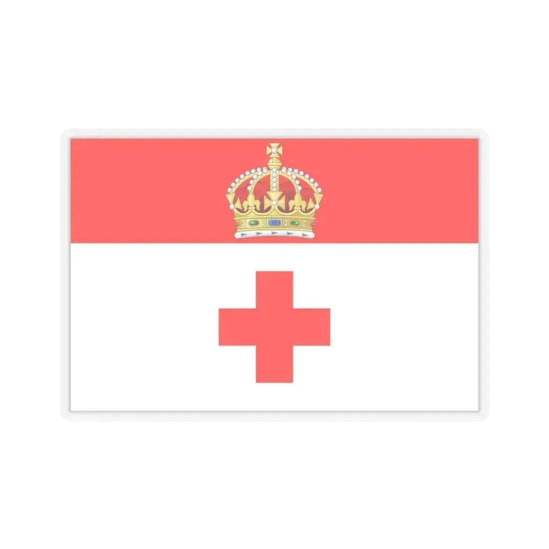 Flag of Birkirkara Malta - STICKER Vinyl Kiss-Cut Decal 3 Inch Transparent - The Sticker Space