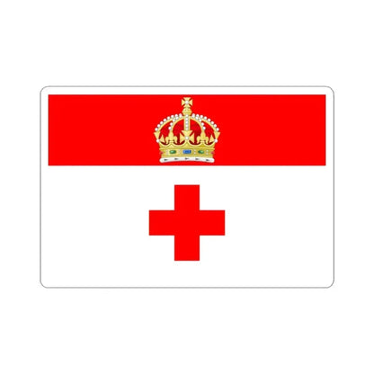 Flag of Birkirkara Malta - STICKER Vinyl Kiss-Cut Decal 3 Inch White - The Sticker Space