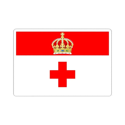 Flag of Birkirkara Malta - STICKER Vinyl Kiss-Cut Decal 4 Inch White - The Sticker Space