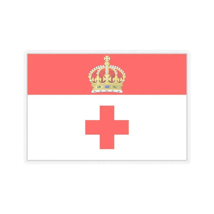 Flag of Birkirkara Malta - STICKER Vinyl Kiss-Cut Decal 6 Inch Transparent - The Sticker Space