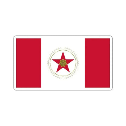 Flag of Birmingham Alabama (United States) STICKER Vinyl Kiss-Cut Decal 6 Inch White - The Sticker Space