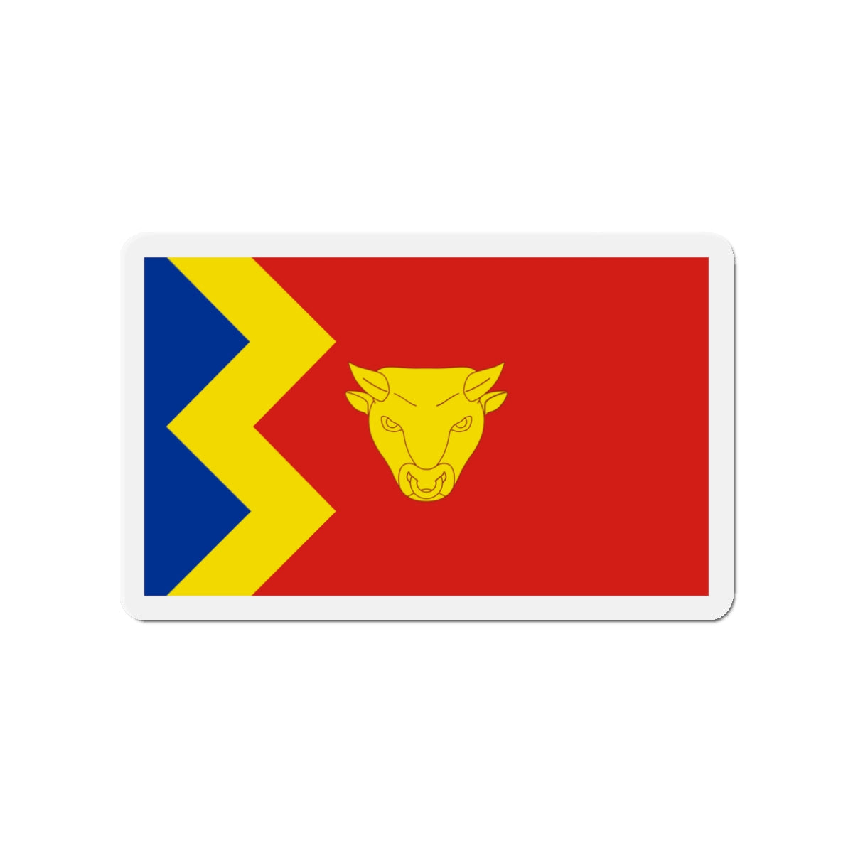 Flag of Birmingham UK - Die-Cut Magnet-3" x 3"-The Sticker Space