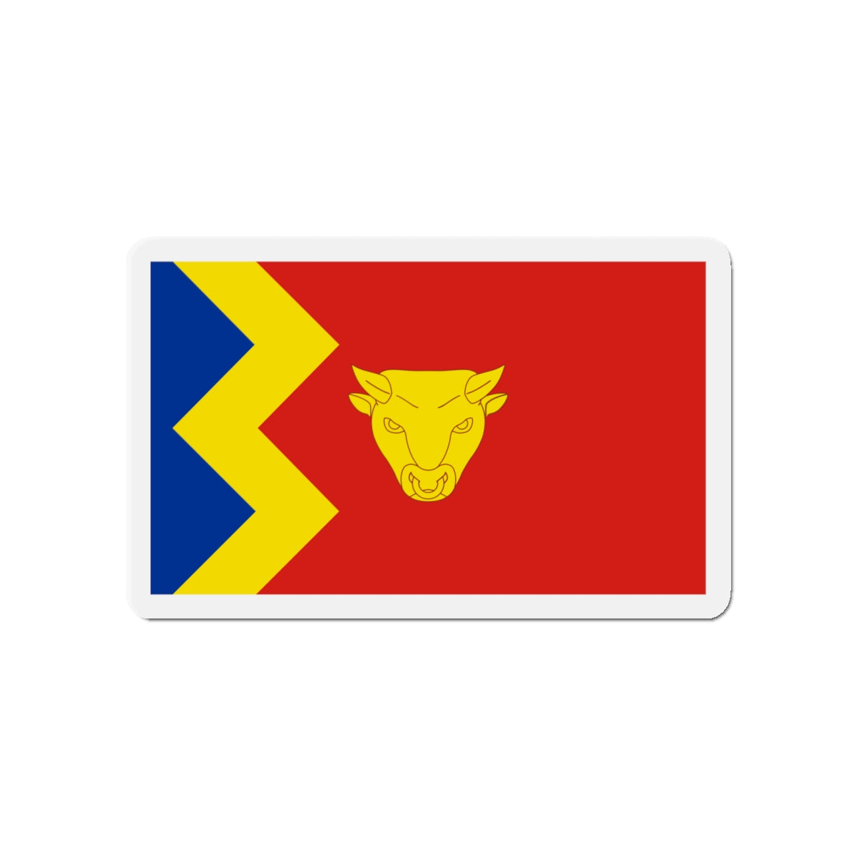 Flag of Birmingham UK - Die-Cut Magnet-4" x 4"-The Sticker Space