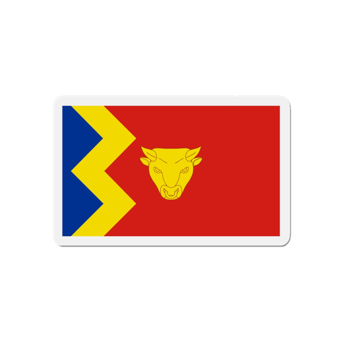 Flag of Birmingham UK - Die-Cut Magnet-5" x 5"-The Sticker Space