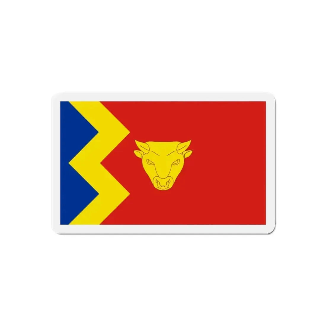 Flag of Birmingham UK - Refrigerator Magnet 6 Inch - The Sticker Space