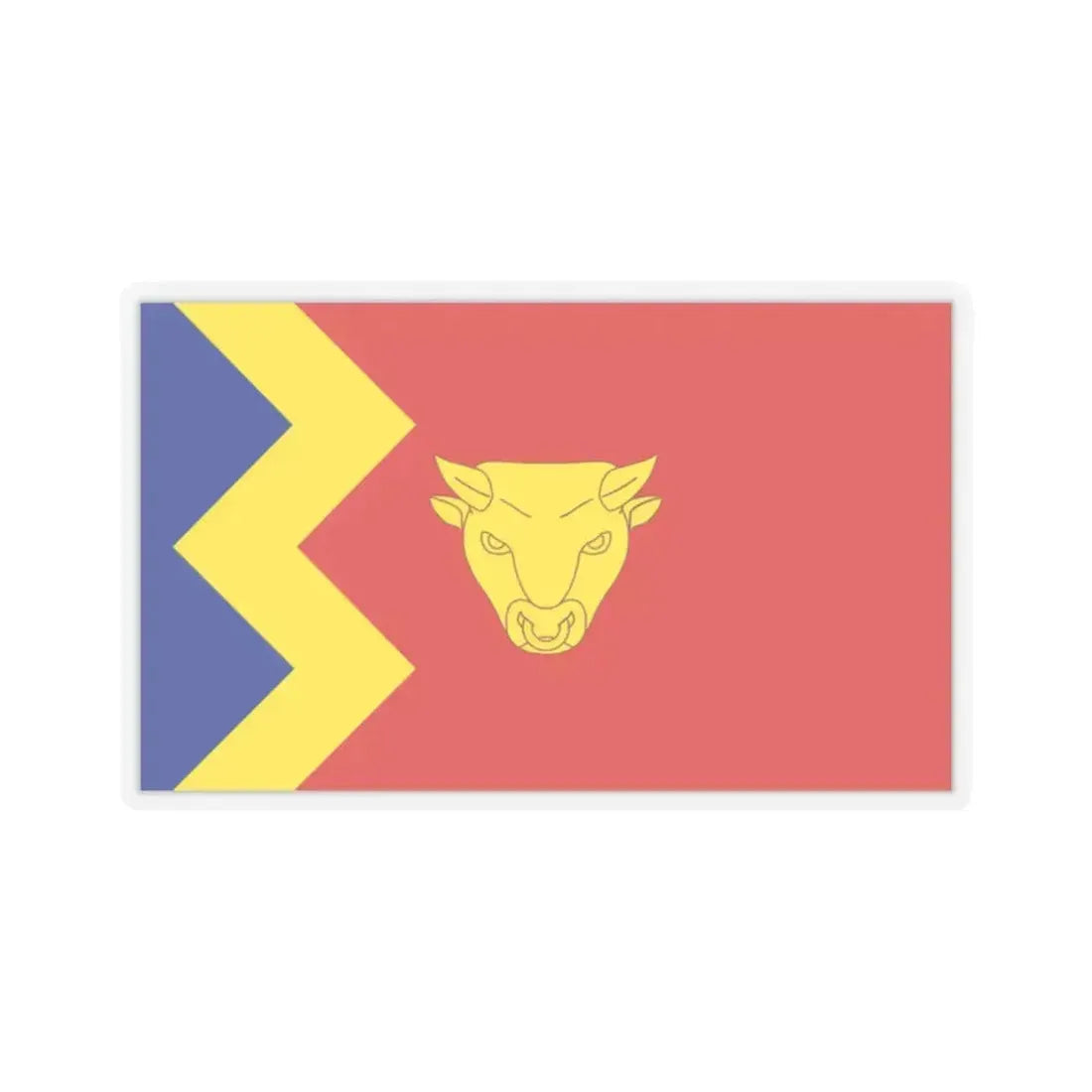 Flag of Birmingham UK - STICKER Vinyl Kiss-Cut Decal 2 Inch Transparent - The Sticker Space