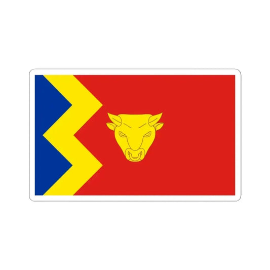 Flag of Birmingham UK - STICKER Vinyl Kiss-Cut Decal 2 Inch White - The Sticker Space