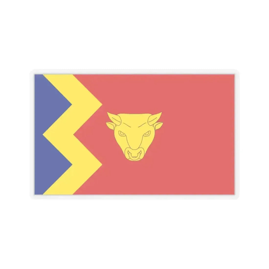 Flag of Birmingham UK - STICKER Vinyl Kiss-Cut Decal 3 Inch Transparent - The Sticker Space
