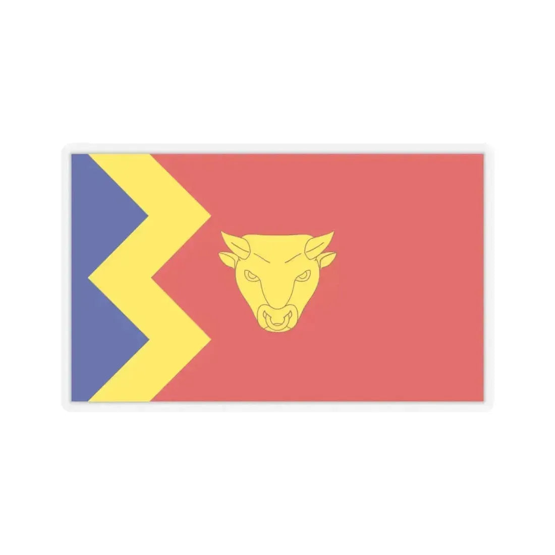 Flag of Birmingham UK - STICKER Vinyl Kiss-Cut Decal 4 Inch Transparent - The Sticker Space