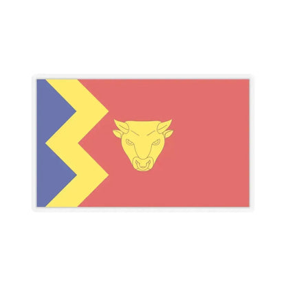 Flag of Birmingham UK - STICKER Vinyl Kiss-Cut Decal 4 Inch Transparent - The Sticker Space