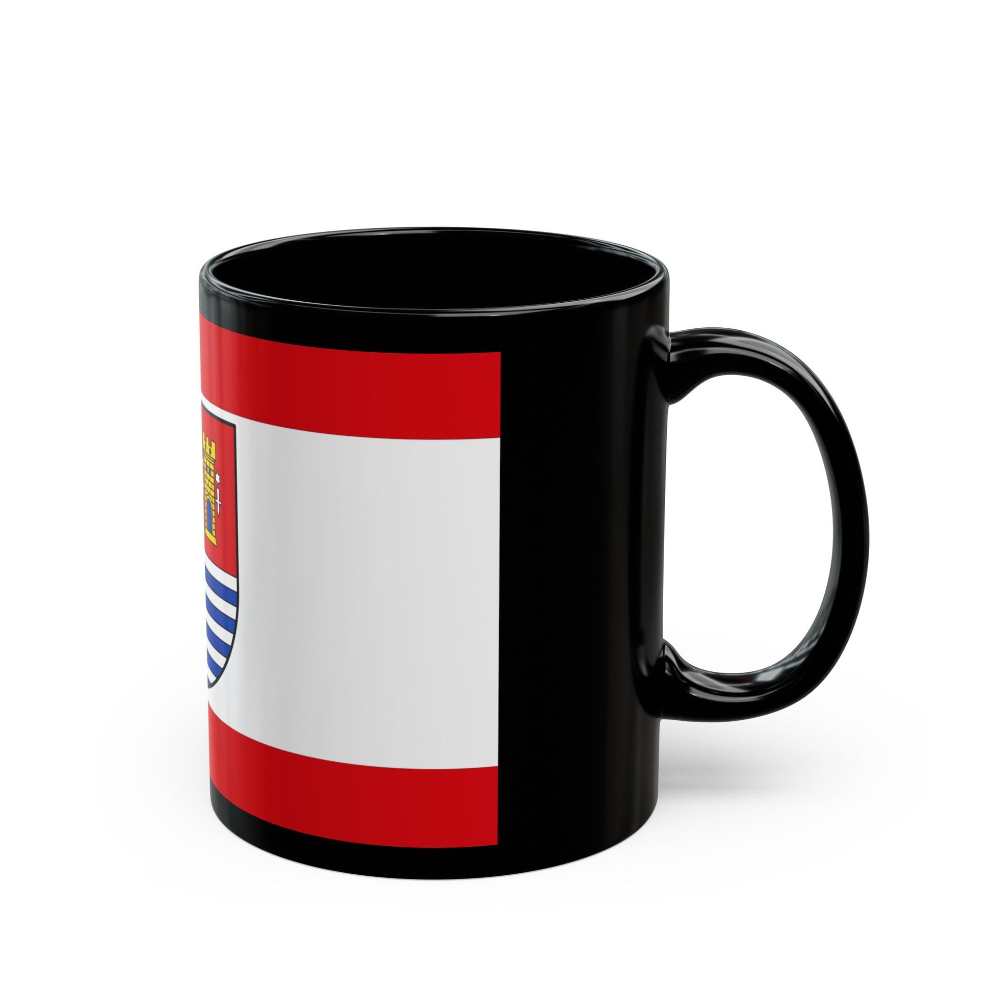 Flag of Bitburg Pruem Germany - Black Coffee Mug-The Sticker Space