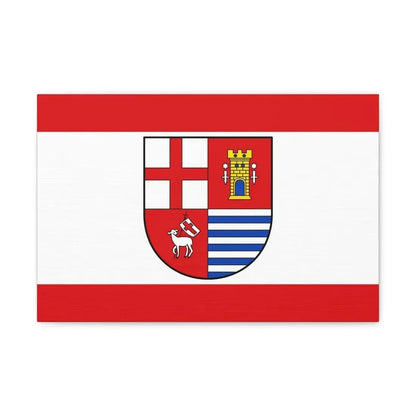 Flag of Bitburg Pruem Germany - Canvas Wall Art 18″ x 12″ 1.25" - The Sticker Space