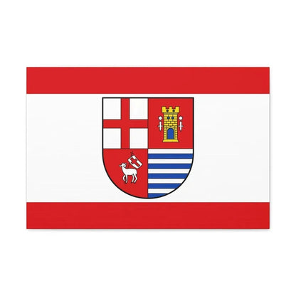 Flag of Bitburg Pruem Germany - Canvas Wall Art 24″ x 16″ 1.25" - The Sticker Space