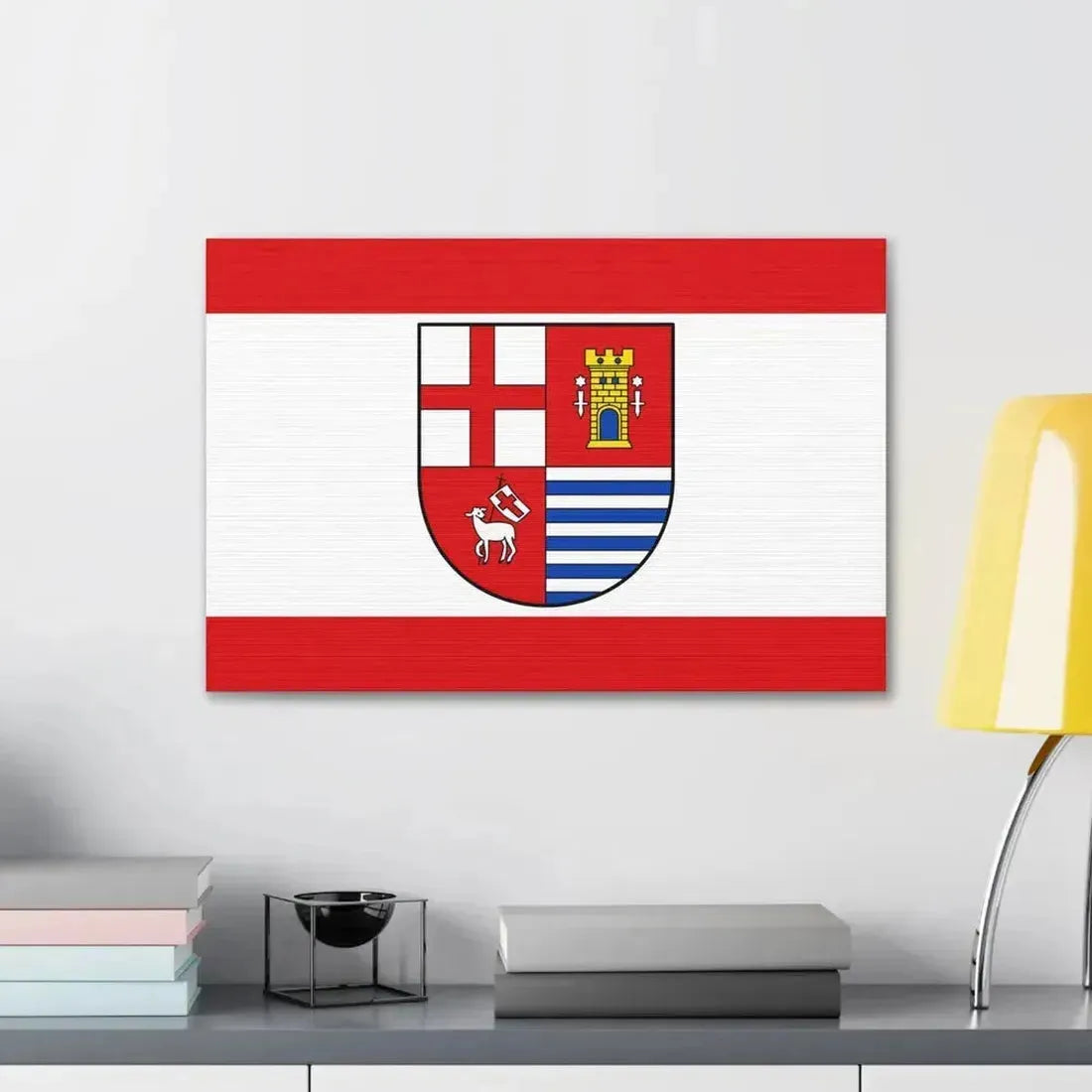 Flag of Bitburg Pruem Germany - Canvas Wall Art - The Sticker Space