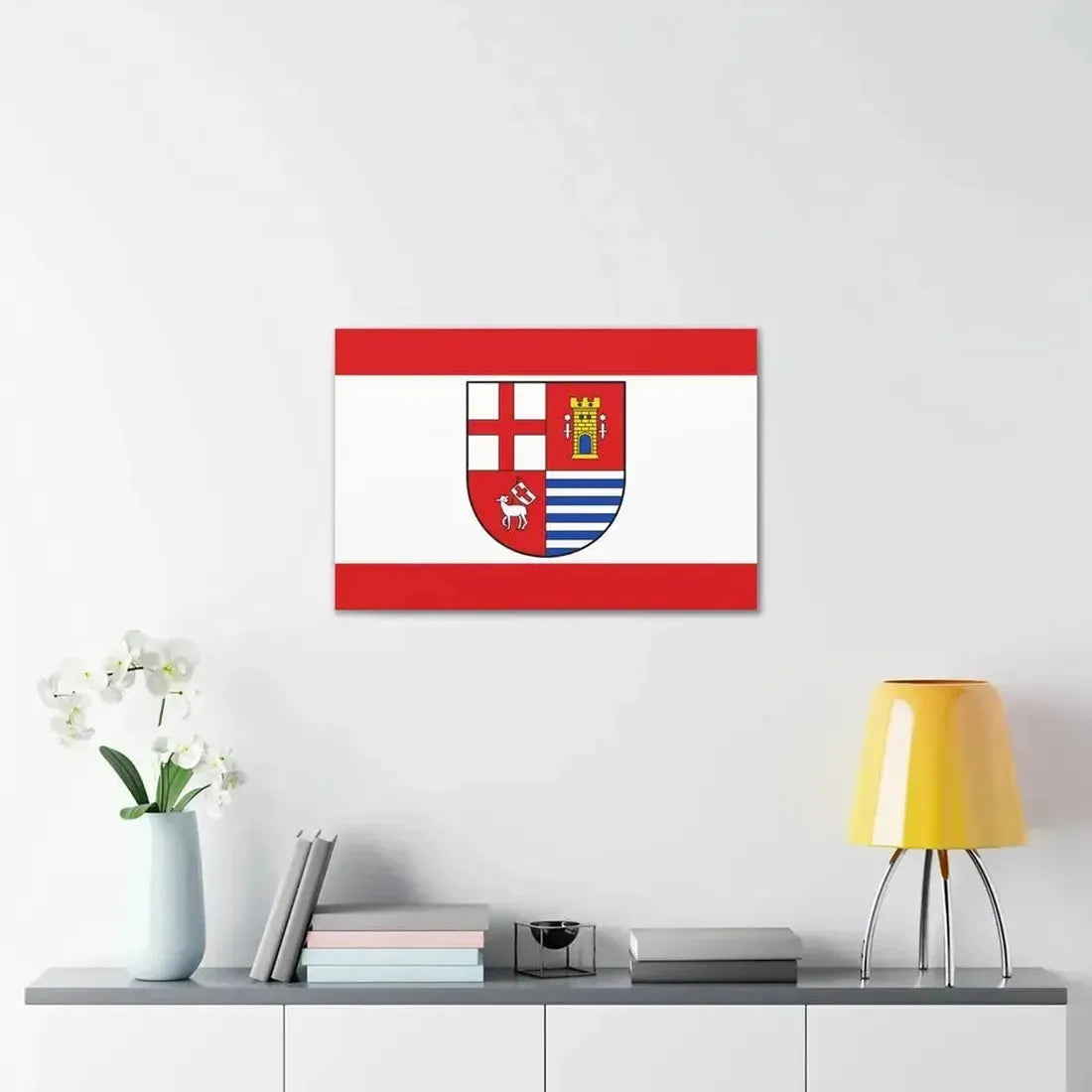 Flag of Bitburg Pruem Germany - Canvas Wall Art - The Sticker Space