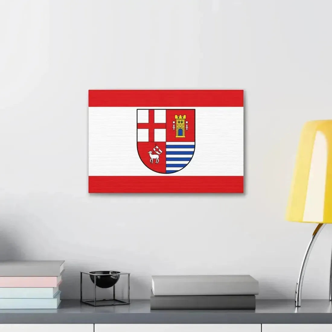 Flag of Bitburg Pruem Germany - Canvas Wall Art - The Sticker Space